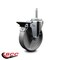 Service Caster 5 Inch Semi Steel Wheel Swivel 34 Inch Threaded Stem Caster with Brake SCC SCC-TS20S514-SSS-PLB-34212 - alternate 3